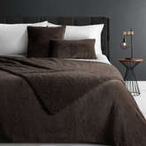 Narzuta Chon ciemnobrązowa 170x210