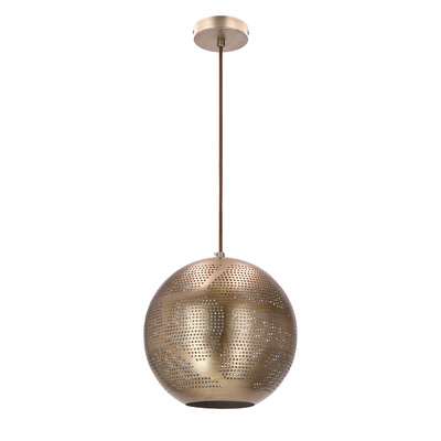 Lampa sufitowa wisząca Candellux Sfinks 31-43276  kula   E27 ażurowy jasno brązowy