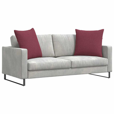 Poduszki na sofę 2 pcs Czerwone wino 80 x 80 cm tkanina