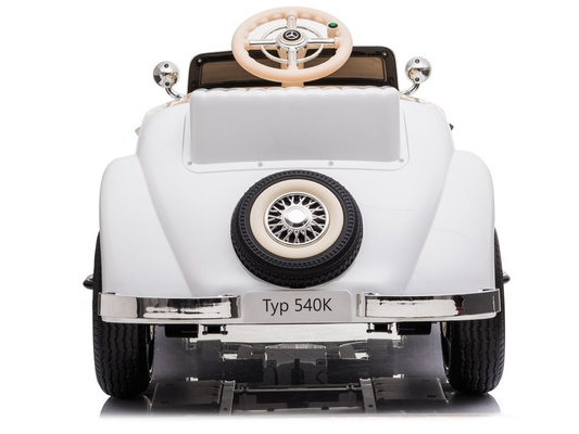 Auto Na Akumulator Mercedes Benz 540K Klasyk Premium Światła LED MP3 Biały