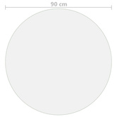 Mata ochronna na stół, matowa, ? 90 cm, 2 mm, PVC