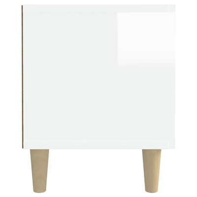 Szafka pod TV, wysoki połysk, biała, 180x31,5x40 cm vidaXL