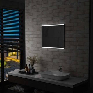 Lustro łazienkowe z LED i czujnikiem dotykowym, 60x50 cm vidaXL
