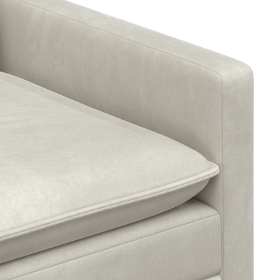 Sofa kremowy 156 x 81 x 87,5 cm Welur