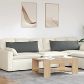 Poduszki na sofę 2 pcs Ciemnoszary 120 x 40 cm tkanina