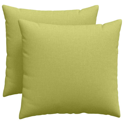 Poduszki na sofę 2 pcs Jasnozielony 50 x 50 cm tkanina