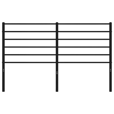 Metalowe wymienne wezgłowie, czarne, 135 cm