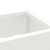 Stojak na Parasol Deszczowy Biały 28 x 12 x 41 cm Stal