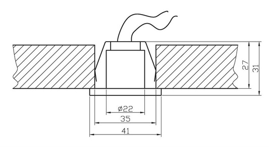 Oprawa stropowa Candellux  G4 2209901