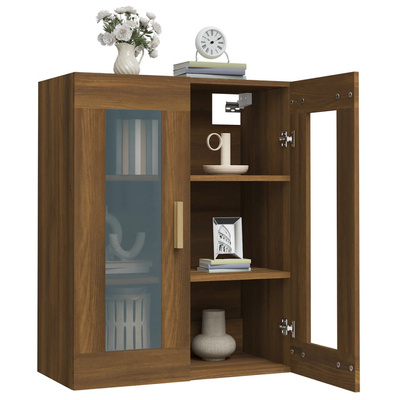 vidaXL Szafka wisząca, brązowy dąb, 69,5x34x90 cm model standard