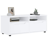 Szafka pod TV "VISNES" Biała 100x40x38 cm Drewno klejone
