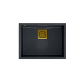 DAVID 50 GraniteQ black diamond/elementy złote