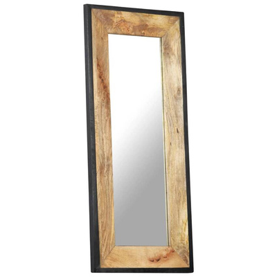 vidaXL Lustro, 110 x 50 cm, lite drewno mango