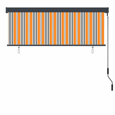 Roleta Żółty i Niebieski 180 x 250 cm Materiał i Aluminium