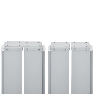 Zwijana markiza boczna, kremowa, 120 x 600 cm