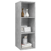 vidaXL Wisząca szafka pod TV, szarość betonu, 37x37x107 cm