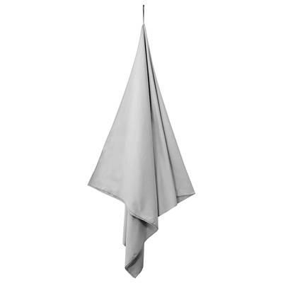 Ręczniki Sportowe 2 pcs Szary 200 x 100 cm Poliester i poliamid