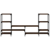 vidaXL Szafka pod TV, brązowy dąb, 206,5x28,5x95 cm