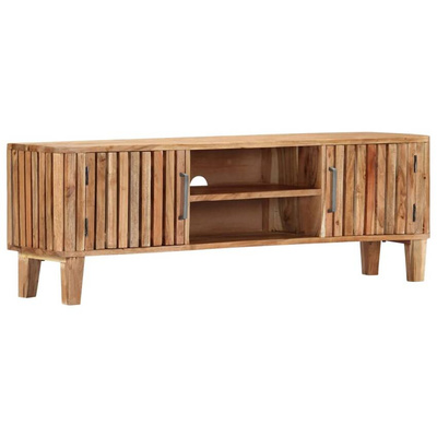 vidaXL Szafka pod TV, 130 x 30 x 45 cm, lite drewno akacjowe