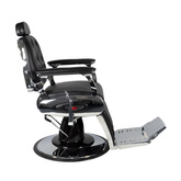 Gabbiano fotel barberski Pietro czarny 133508