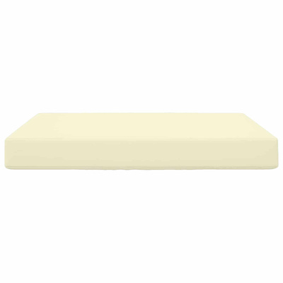 Poduszka do sofy na zewnątrz Kremowy 80 x 80 x 8 cm Poliester