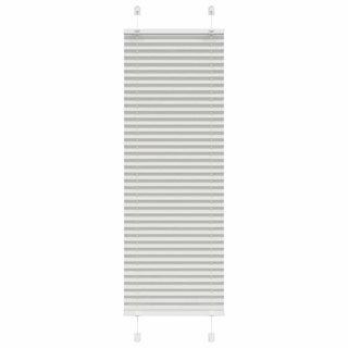 Roleta plisowana jasnoszara 45x100 cm Szerokość tkaniny 44,4 cm