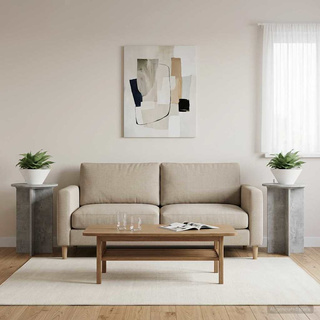Stojak na rośliny 2 pcs Betonowy szary ?40 x 60 cm
