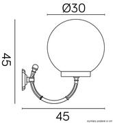 Kinkiet zewnętrzny K 3012/1/K 300 P