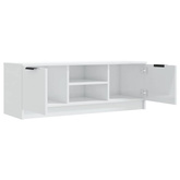 vidaXL Szafka pod TV, wysoki połysk, biała, 100x35x55 cm