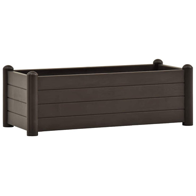 vidaXL Podwyższona donica, PP, mokka, 100x43x35 cm