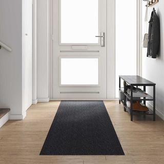 Chodnik dywanowy Antracyt 80 x 400 cm tkanina
