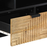 Szafka RTV Brązowa 100x33x46 cm Drewno lite Mango