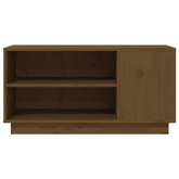 vidaXL Szafka pod TV, miodowy brąz, 80x35x40,5 cm, lite drewno sosnowe