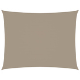 Prostokątny żagiel ogrodowy, tkanina Oxford, 2,5x3,5 m, taupe
