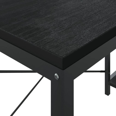 vidaXL Biurko komputerowe, czarne 110x72x70 cm materiał drewnopochodny