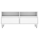 Szafka pod TV, biała, 100x34,5x44,5 cm, materiał drewnopochodny vidaXL