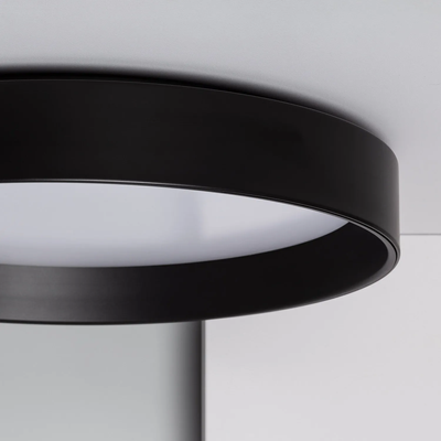 Plafon LED 21W Okrągły Czarny 3 Barwy Świecenia CCT 45Cm Abruzzo Nero