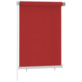 vidaXL Roleta zewnętrzna, 100x140 cm, czerwona, HDPE