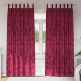 Zasłony z weluru 2 pcs czerwone wino 245 x 140 cm Aksamit