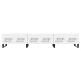 vidaXL Szafka pod TV, biała, 150x36x30 cm, materiał drewnopochodny wariant 5