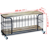 vidaXL Szafka pod TV, drewno mango, 100x40x45 cm