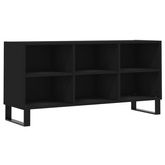 vidaXL Szafka pod TV, czarna, 103,5x30x50 cm, materiał drewnopochodny