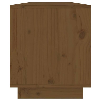 vidaXL Szafka pod TV, miodowy brąz 110,5x34x40 cm, lite drewno sosnowe