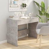 vidaXL Biurko, szarość betonu, 101x50x76,5 cm, materiał drewnopochodny
