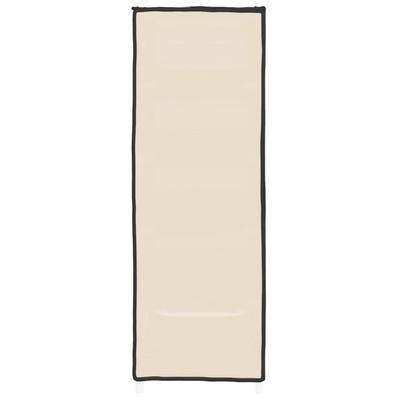 vidaXL Szafka na buty, kremowa, 60x28x90 cm, materiałowa