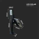 50W Solarna lampa uliczna / Barwa:4000K / Obudowa: Czarna