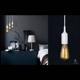 OPRAWA SILIKONOWA LAMPA WISZĄCA LOFT CZERWONA E27 1M