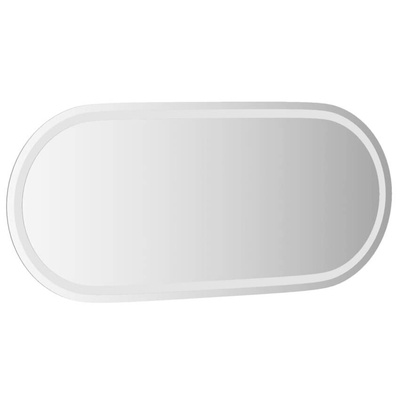vidaXL Lustro łazienkowe z LED, 100x45 cm, owalne