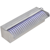 vidaXL Fontanna/wodospad do basenu, 30 cm, z oświetleniem LED