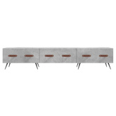 vidaXL Szafka pod TV, szarość betonu, 150x36x30 cm